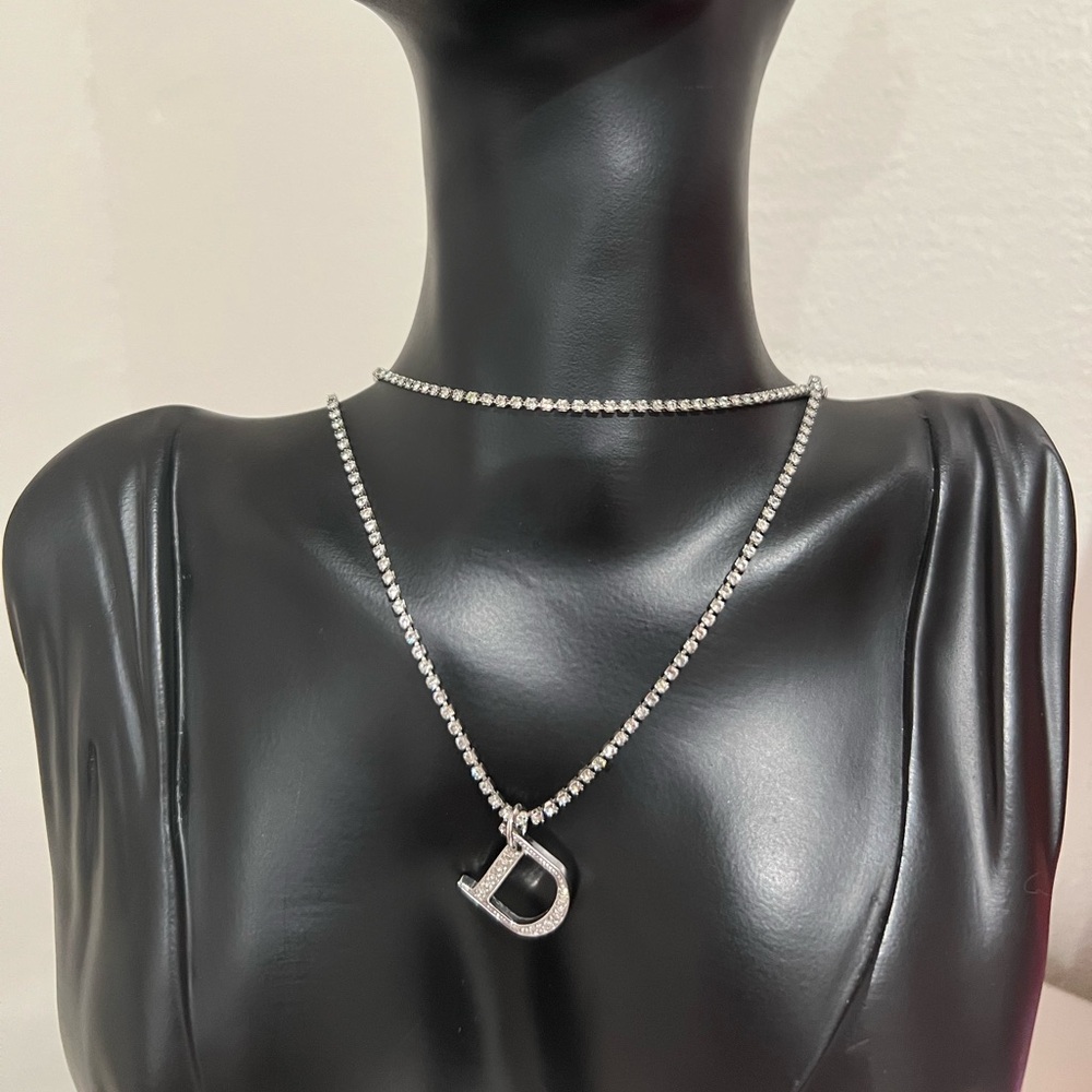💖SOLD💖Dior Double Row Crystal Necklacr - Picture 5 of 8